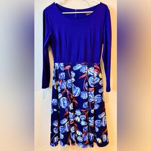 Blue Floral Women’s Dress